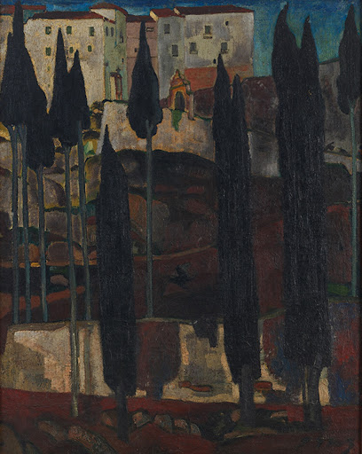 Ciprestes em Toledo (Paisagem de Espanha)