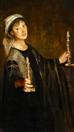 Self-Portrait with Candles