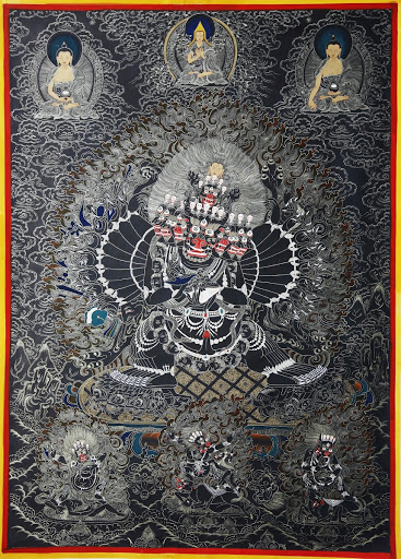 Yamāntaka (black thangka)