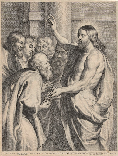 Christus geeft Petrus de sleutels