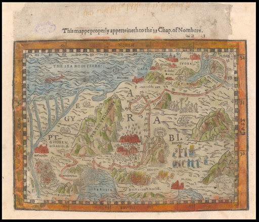 Exodus. Map, 1562