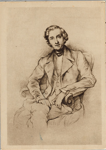 Postcard showing portrait of Fryderyk Chopin
