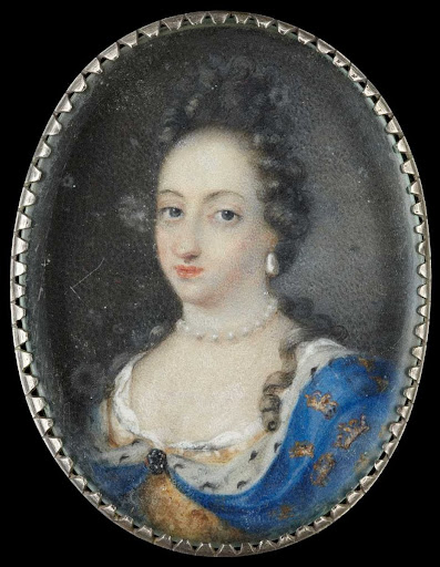 Miniature portrait of Queen Ulrika Eleonora the Elder, Queen of Sweden