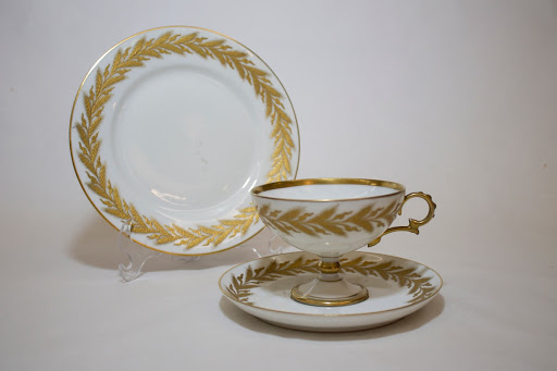 Cup with saucer and dish