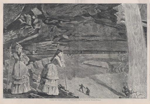 Under the Falls, Catskill Mountains – From a Painting by Winslow Homer (Harper's Weekly, Vol. XVI)