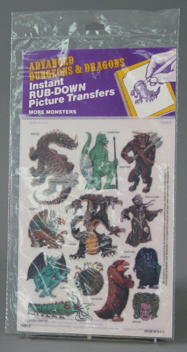 Transfer:Advanced Dungeons & Dragon Instant Rub-Down Transfer: More Monsters
