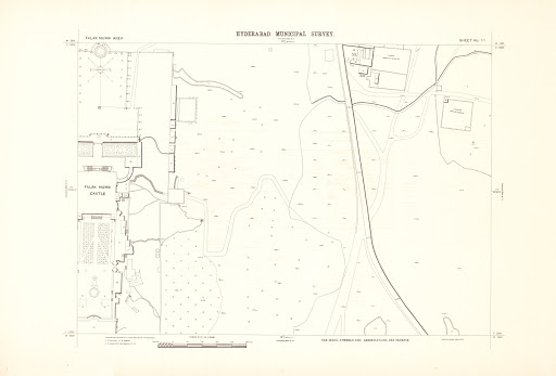 Hyderabad Municipal Maps, Falak Numa Area, Sheet No - 11 Front