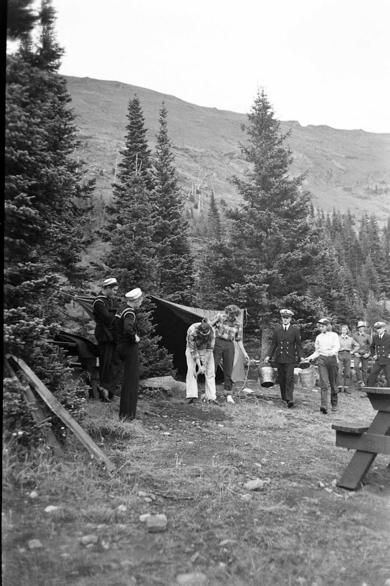 Boulder Glacier Party Sliding And Mountain Climbing