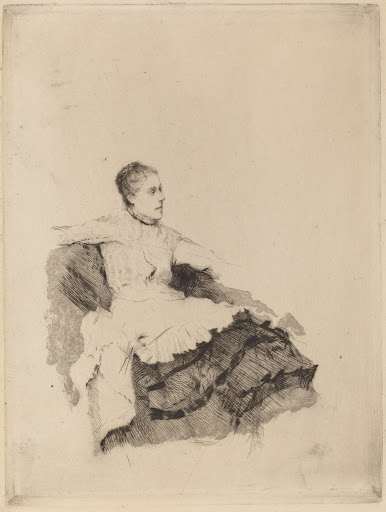 Portrait of Madame de Nittis ("Attenzione")