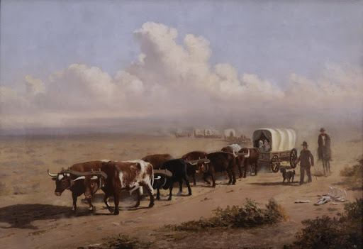 Crossing the Plains in '49, 1915