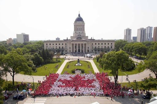 Living Canadian Flag - 2011 - Winnipeg