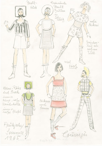 Collection Overview of Models by André Courrèges, Paris, S/S 1965