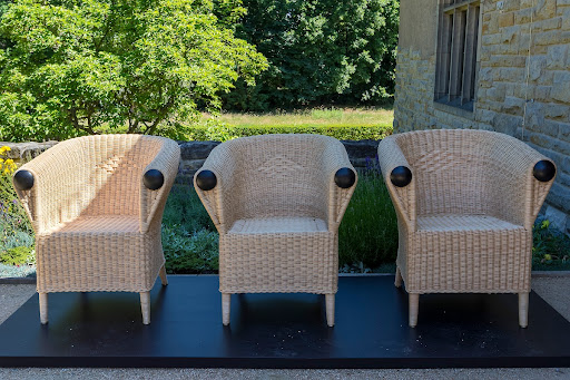 Replica of the wicker chairs of the Potsdam Conference