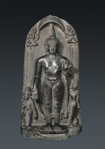 Buddha’s descent from Trayatrimsaheaven (inscribed)