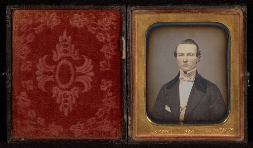 [Portrait of an unidentified young man] (outside of case front)