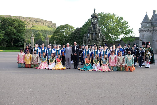 The Prince of Wales and The Duke of Cambridge at Holyrood Palace
