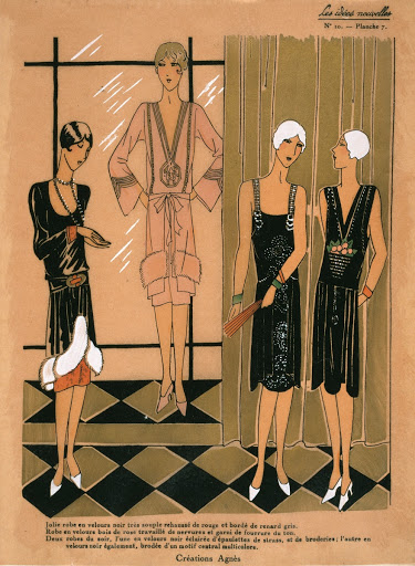 French Model Dresses in the Charleston Style