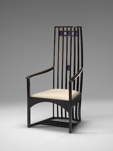 Armchair (for Hous'hill, Catherine Cranston's residence, Glasgow, Scotland)