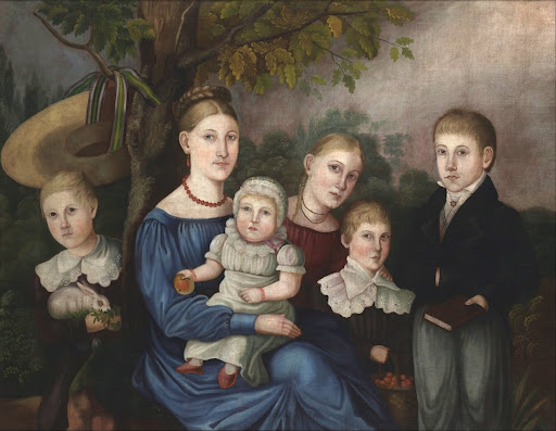 Portrait of Mother and Five Children