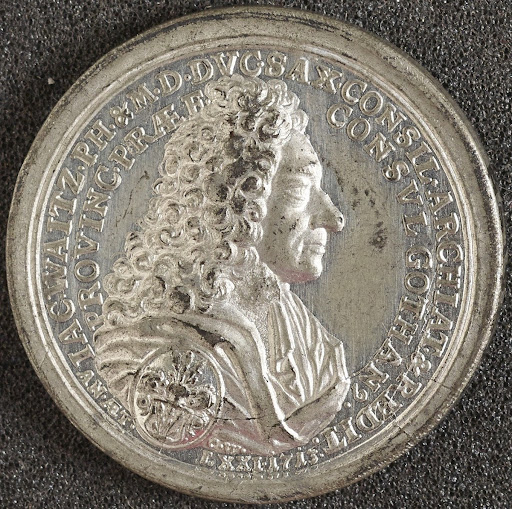 Medal, nickel silver(?), of Jakob Waitz, German ph