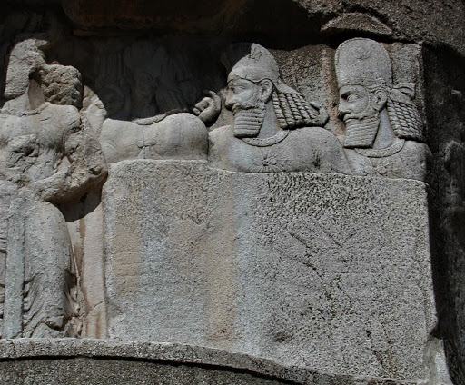 Naqsh-e Rustam, remains of Elamite relief