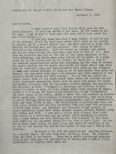 Letter to Helen Clay Frick