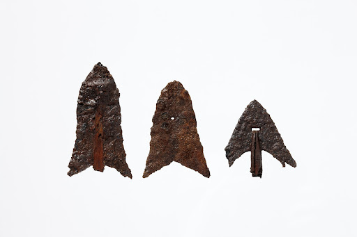 Iron arrowheads