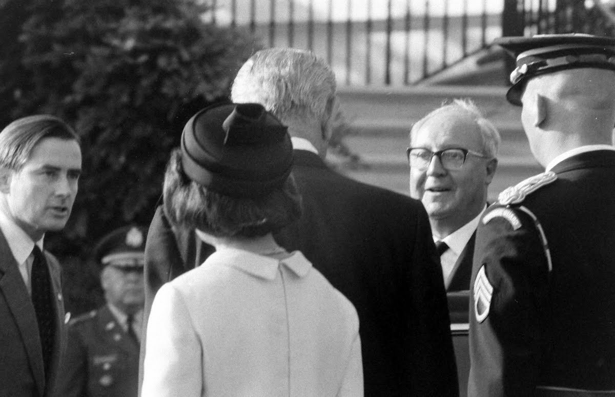 President Johnson With Italian President Saragat