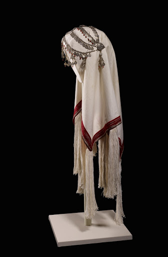 Galičnik bride's costume, head ornament (igla)