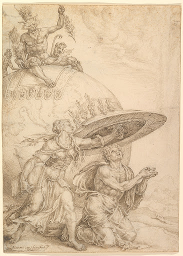 Man Protected by the Shield of Faith