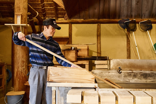 A Working Scene by Shiogama (Salt Pan)