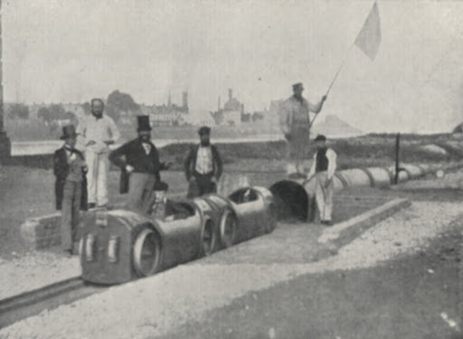 Pneumatic tube experiments at Battersea