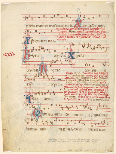 Leaf from an Italian Illuminated Psalter
