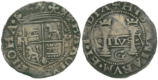 1 real. Carlos V , Juana I de Castilla