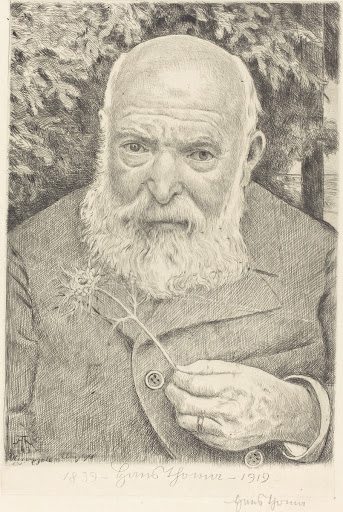 Self-Portrait VI with Flower