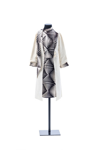 Set of blouse, skirt and coat