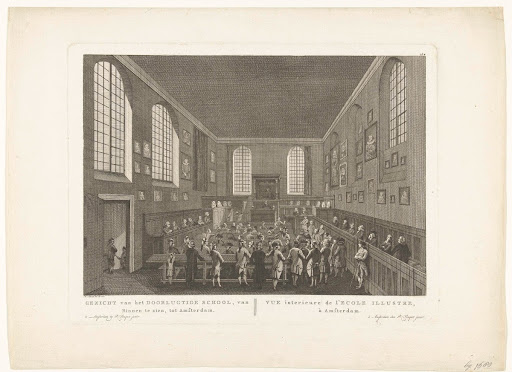 Interieur van het Athenaeum Illustre te Amsterdam