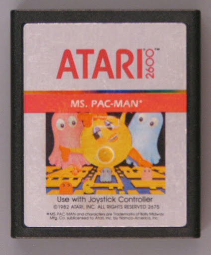 Video game:Atari Ms. Pac-Man video game cartridge