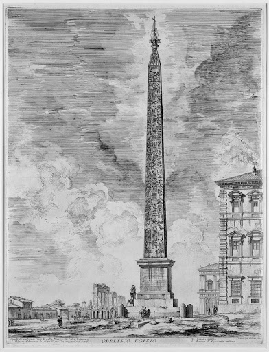 Egyptian Obelisk Erected by Sixtus V in the Piazza of S. Giovanni in Laterano