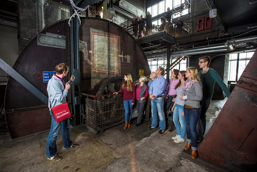 View of the screening drum in the former coal washery