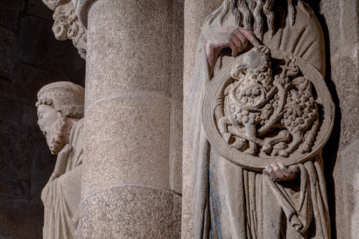 Juan Bautista, Contrafachada, Pórtico de la Gloria