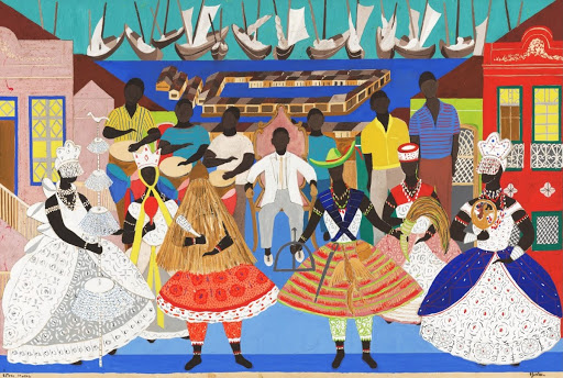 Candomblé, estudo para mural