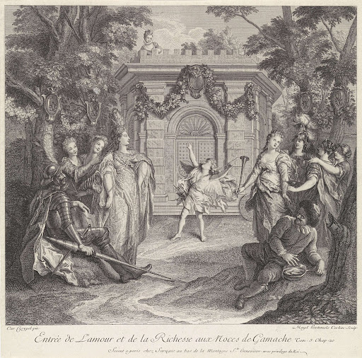 Toneelopvoering op de bruiloft van Gamache