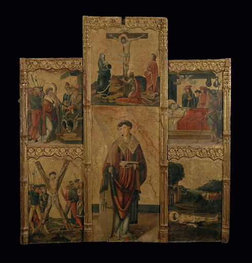 Retaule de sant Vicenç de l'ermita de Borgonyà