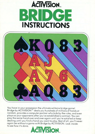 Video game instruction book:Atari Activision Bridge Instructions