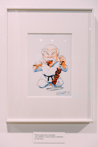 Ilustração de Personagem na Exposição de Naoki Urasawa