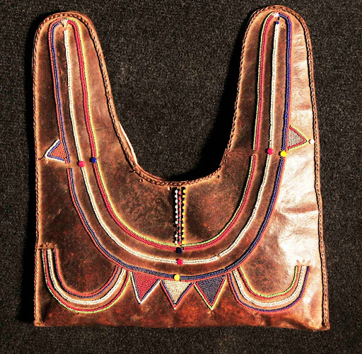 Maasai Beaded Leather Bag