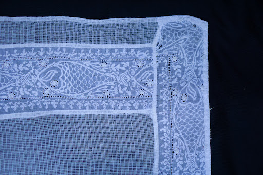 Kota saree with chikan embroidery.