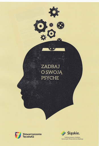 poster advertising the help department in Teczowka in Katowice