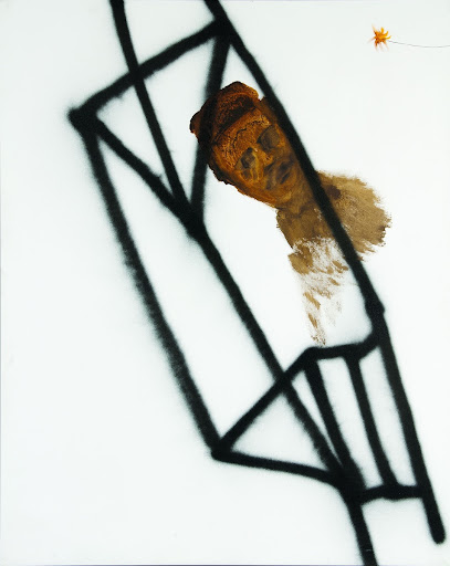 Rimbaud on his litter